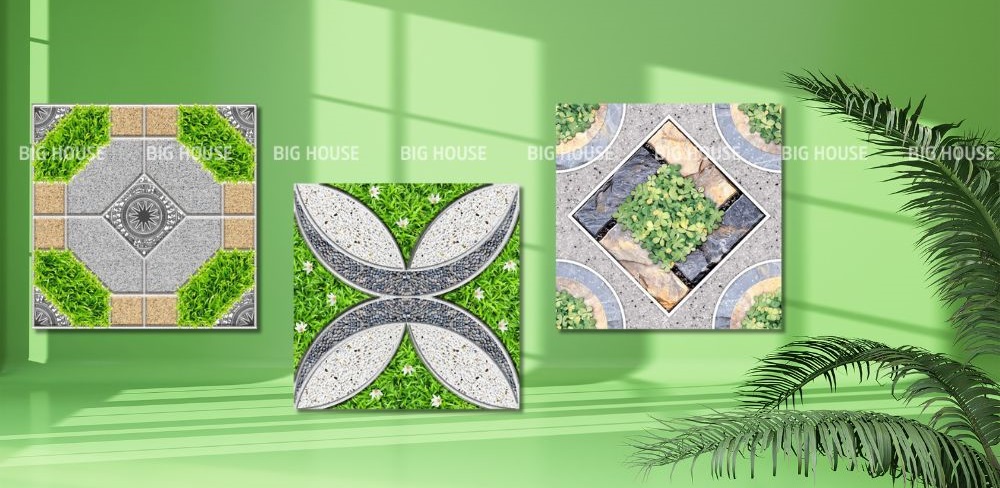 Dòng gạch giả cỏ lát sân Viglacera Gạch giả cỏ của Viglacera