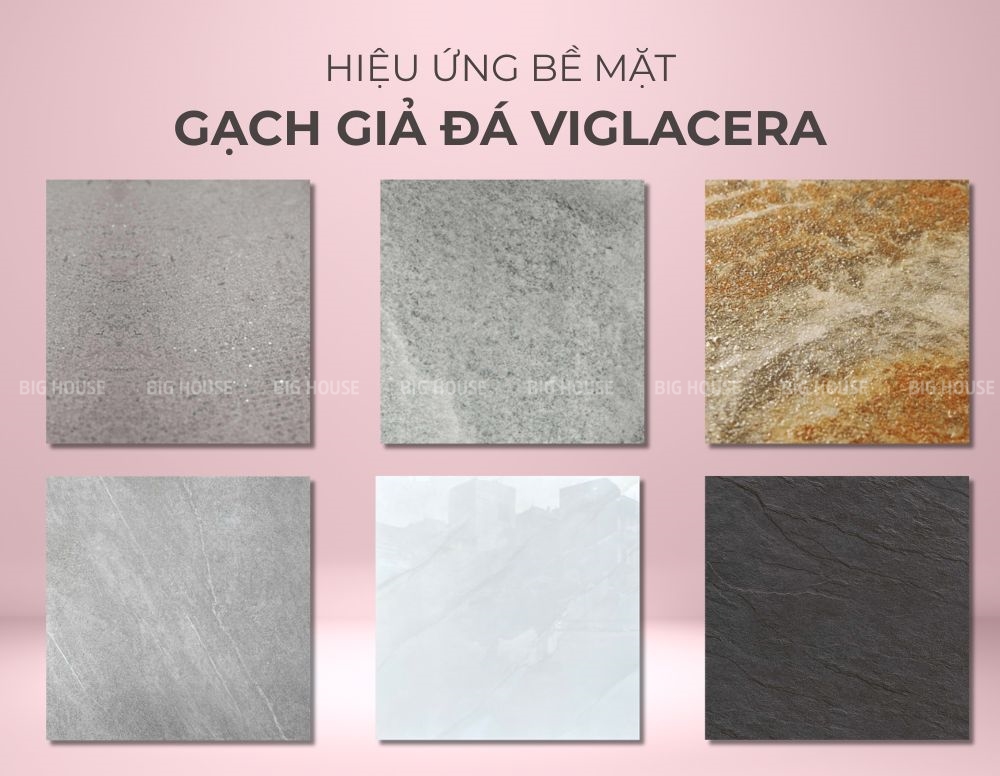 các hiệu ứng bề mặt gach giả đá Viglacera