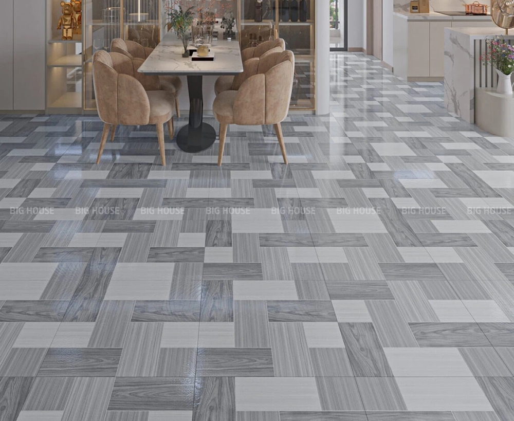 gạch giả gỗ 50x50 lát bếp Ý Mỹ A582