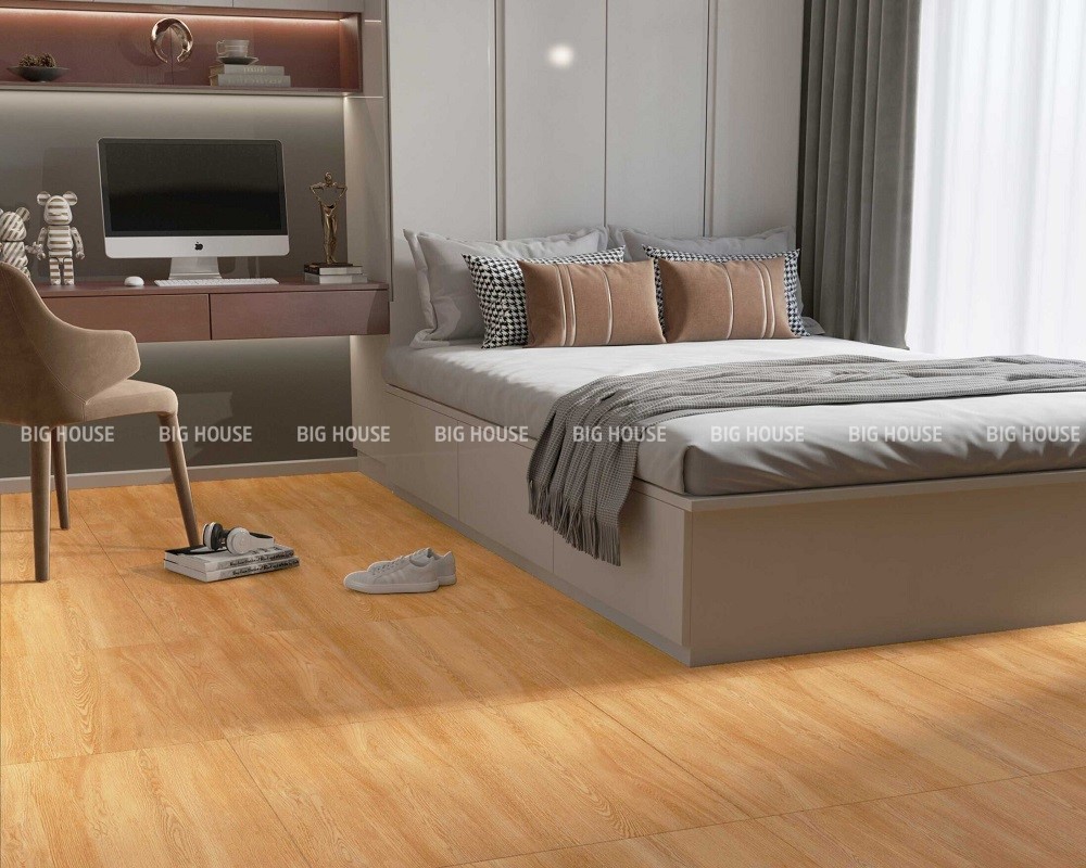Gạch lát phòng ngủ giả gỗ Tasa 9008 80x80 Gạch lát phòng ngủ giả gỗ Tasa 9008 80x80