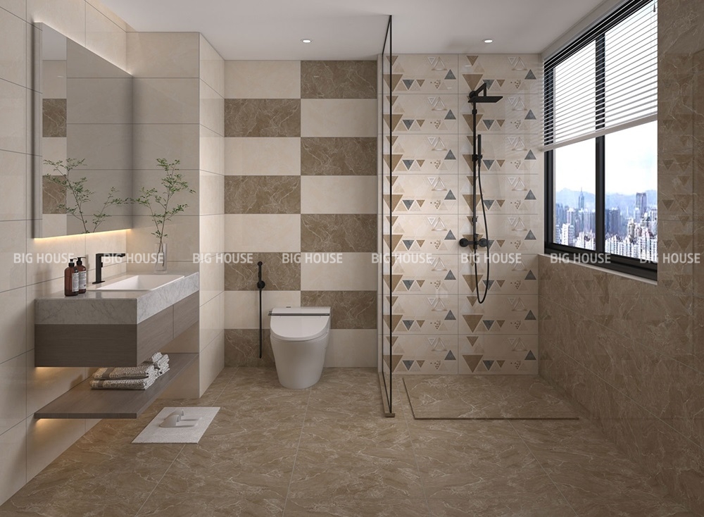 Gạch ốp nhà vệ sinh trang trí 30x60 Tasa 7008