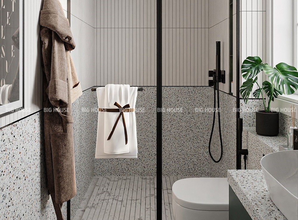 Gạch ốp nhà tắm terrazzo