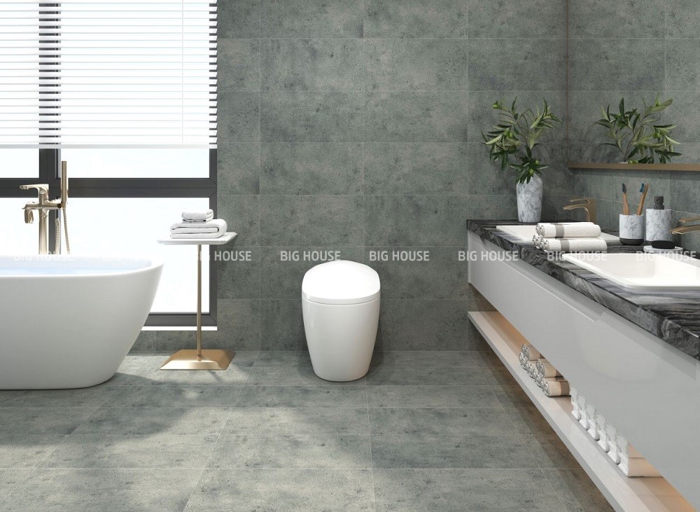 Gạch Đồng Tâm 3060HOANGLIENSON007 giả bê tông màu xanh ghi