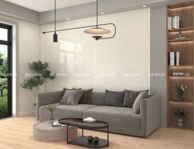 Mẫu gạch ốp tường phòng khách 40×80 Đẹp, Cách ốp & Báo giá