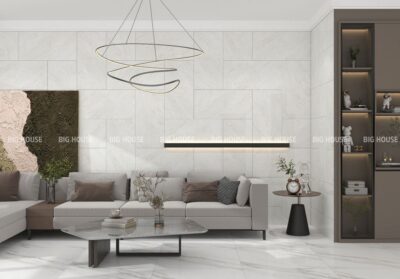Ưu điểm & Cách phối Gạch ốp tường phòng khách màu trắng