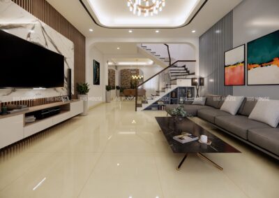 19 Mẫu gạch lát nền phòng khách nhà ống Đẹp, Giá tốt