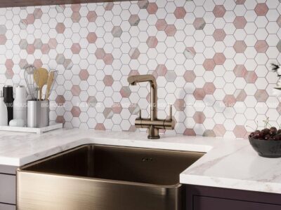 Ưu điểm của gạch mosaic lục giác kèm Mẫu đẹp & Ứng dụng tốt
