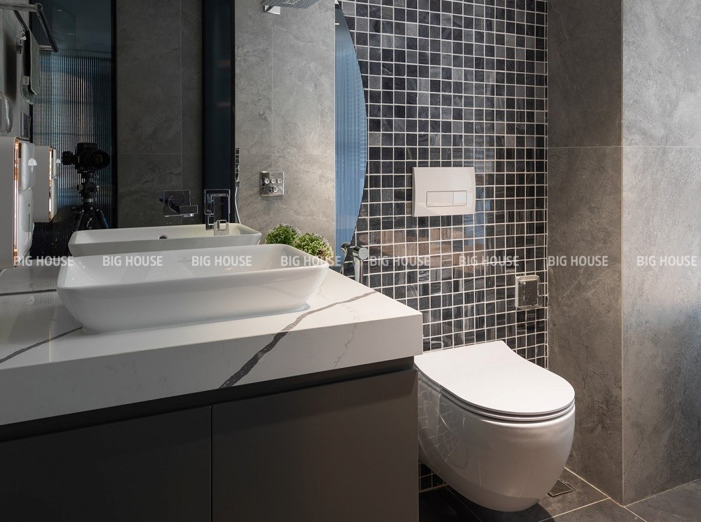 Gạch mosaic vuông ốp phòng tắm Gạch mosaic vuông ốp phòng tắm
