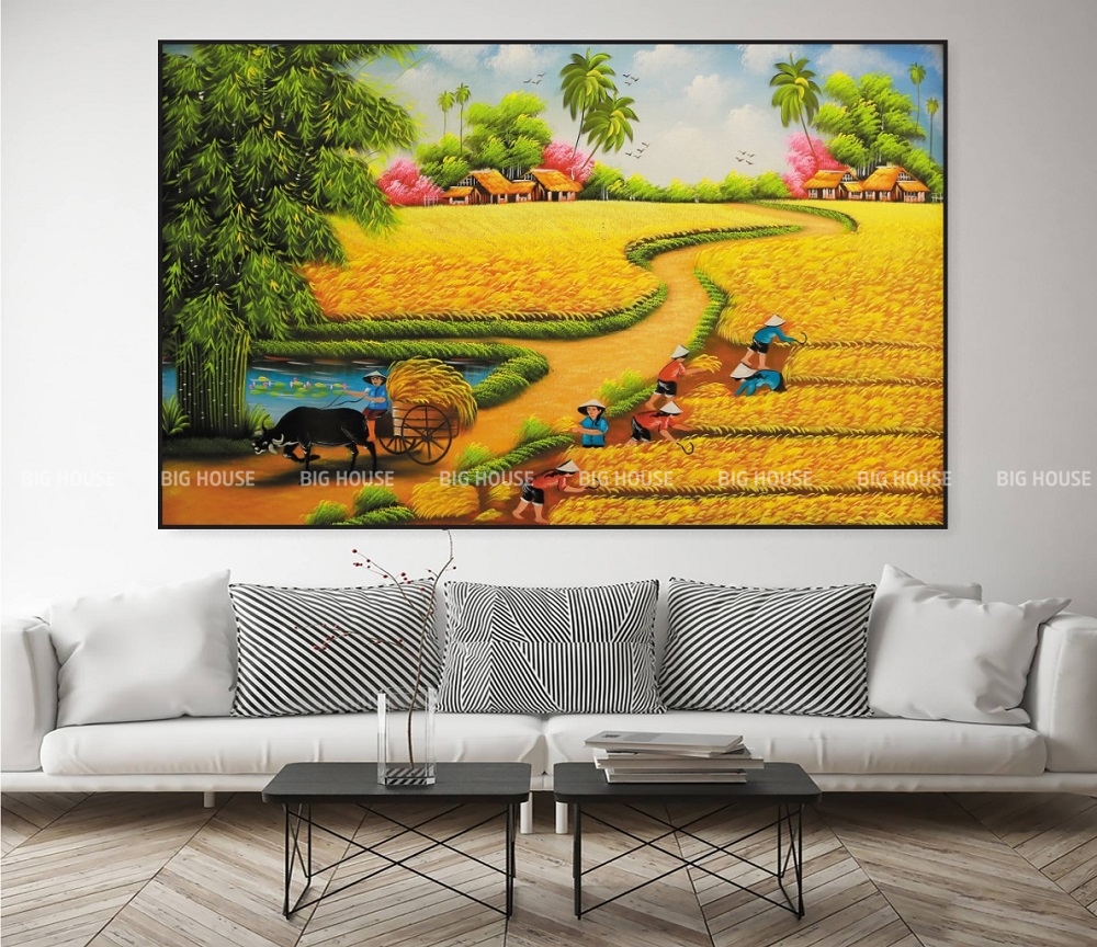 Gạch 3D đồng quê vào vụ mùa