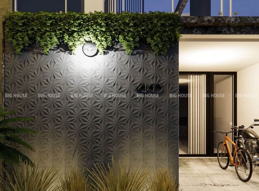 gạch 3D ốp mặt tiền