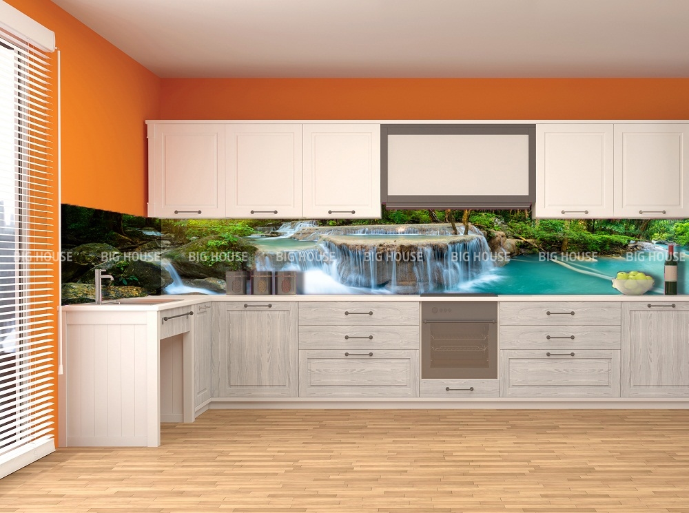 gạch 3D ốp tường bếp