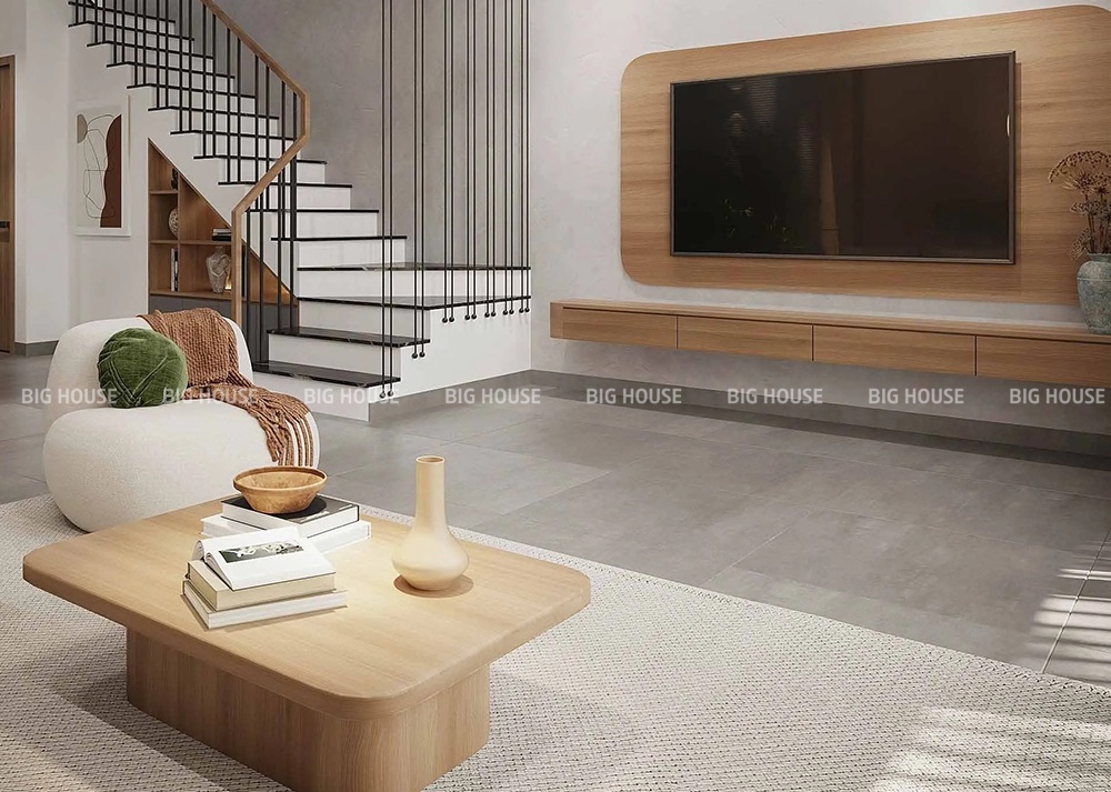 gạch ốp chân tường 12x60 vân xi măng