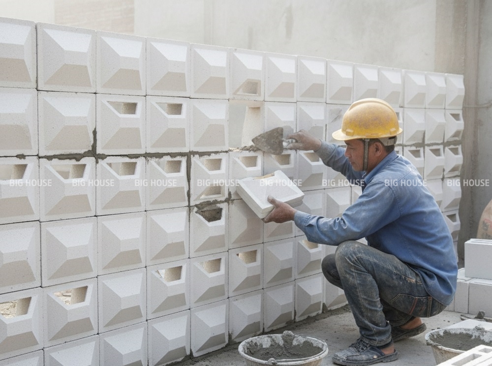 thời điểm xây gạch thông gió