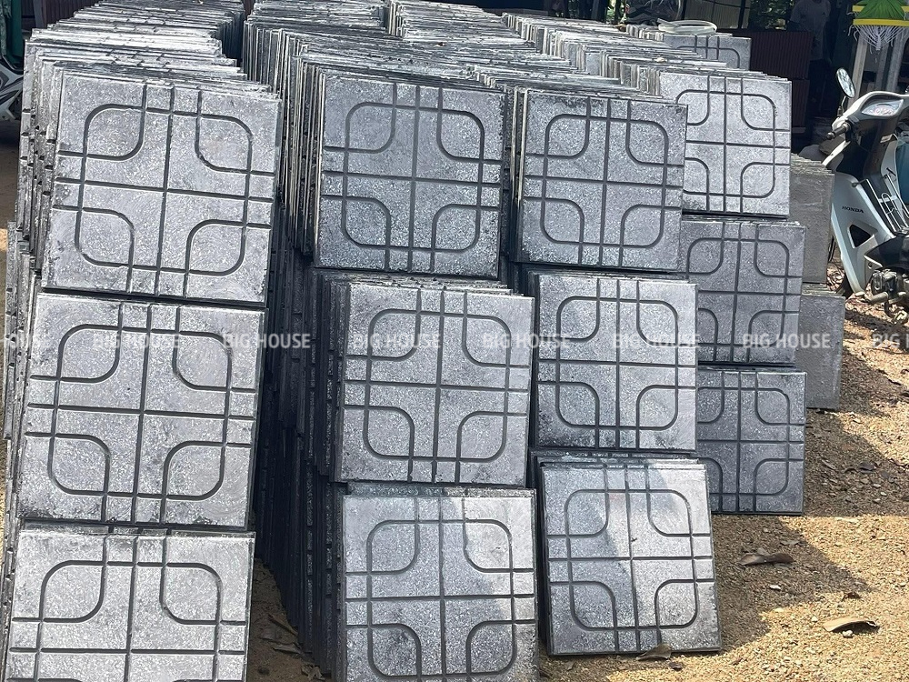 Gạch terrazzo tông xám là loại gạch được sử dụng phổ biến nhất cho vỉa hè.