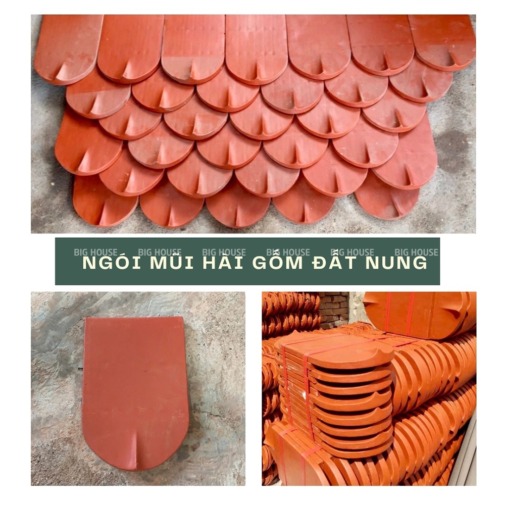 ngói mũi hài không tráng men