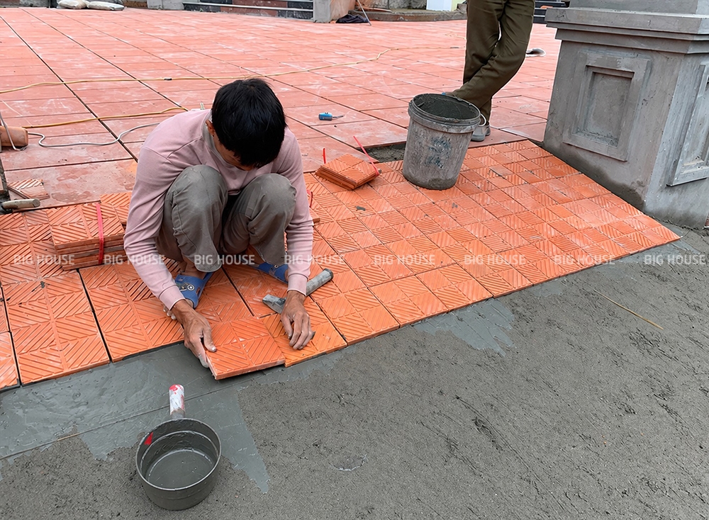 lát gạch tàu lá dừa