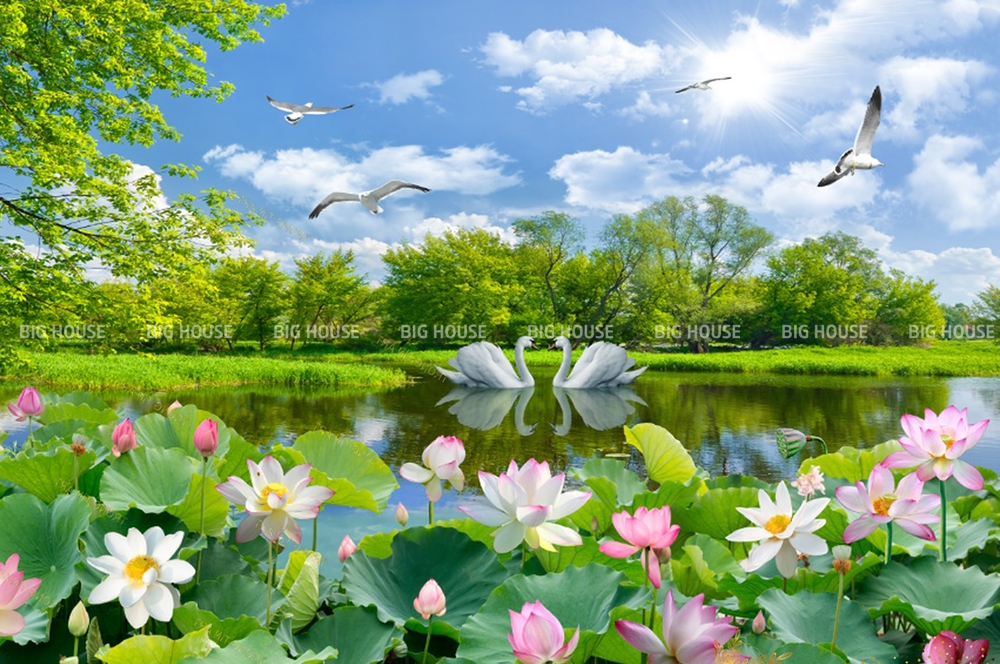 ý nghĩa gạch ốp tường hoa sen