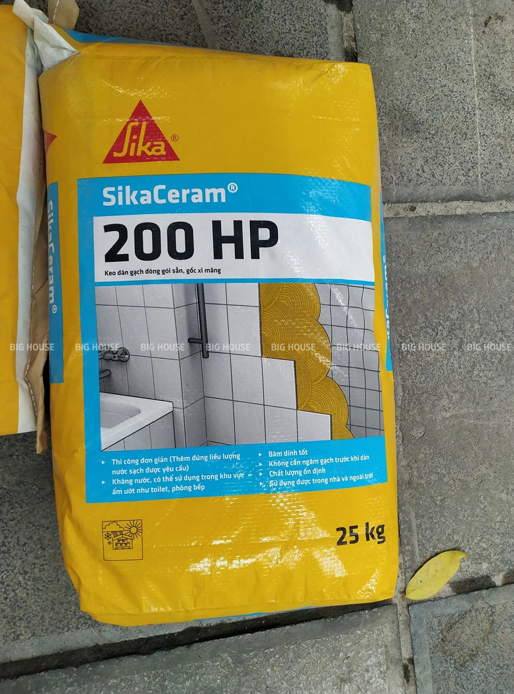 keo dán gạch ốp ngoài trời Sika Ceram 200HP