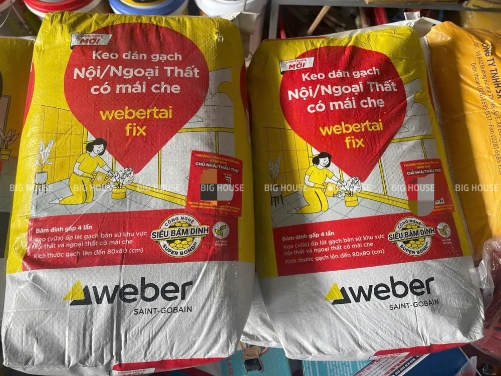 keo dán gạch Weber Fix