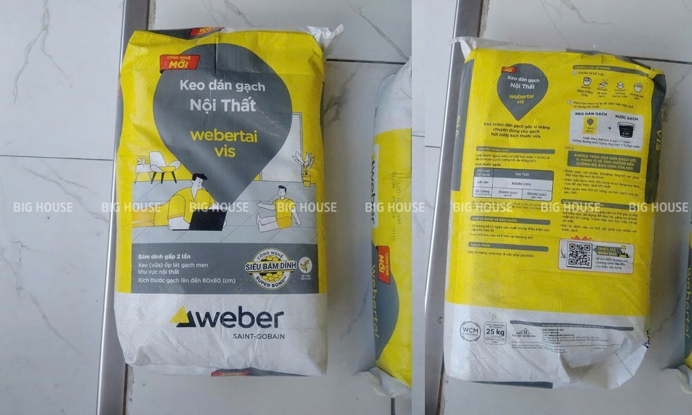 keo dán gạch Weber VIS